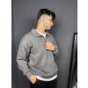 Oversize Yarım Fermuarlı Sweatshirt Koyu Gri Erkek