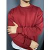 Oversize Yumuşak Dokulu Sweatshirt Bordo Erkek